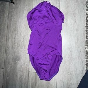 Purple Halter Neck Leotard